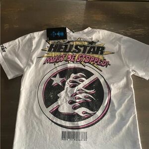 Hellstar White Graphic Kids T-Shirt